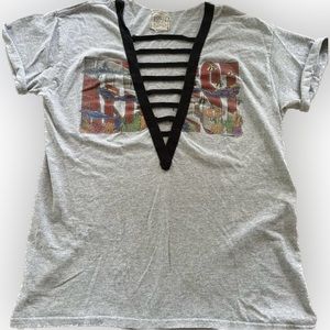 Furst of a kind by LF upcycled vintage tropical key west diver T-shirt